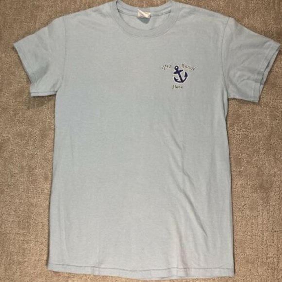 EUC UNC Girls Round Here University Blue Short-Sleeved T-Shirt - Size S - Picture 1 of 8